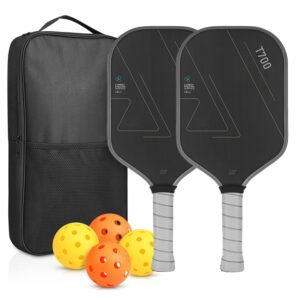 T700 Carbon Fiber Pickleball Paddle Sets Rackets and Balls