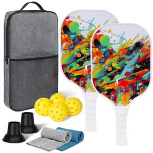 Custom A Set Pickleball Paddle With Balls Towels Retrievers