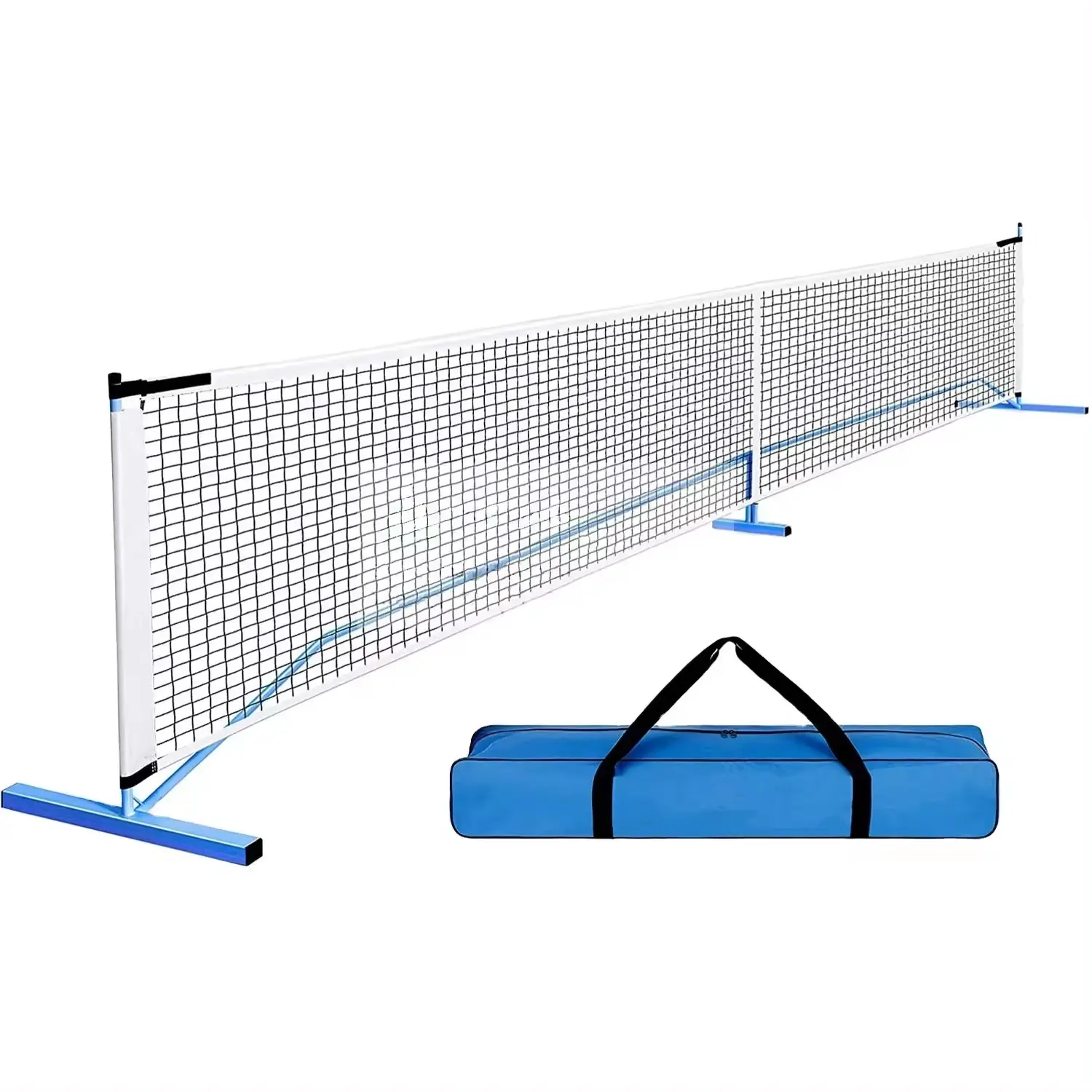 Portable Pickleball Net Metal Frame Carry Bag Outdoor Indoor