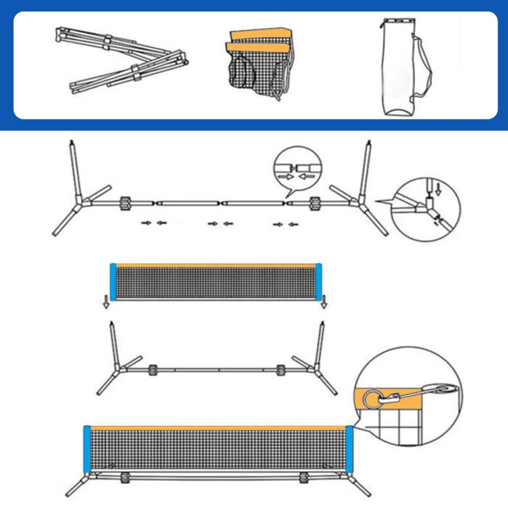 portable pickleball net