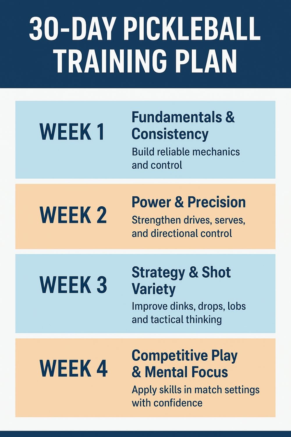 pickleball training plan